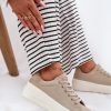1077117 beige Platform sneakers model 212726 Step in style