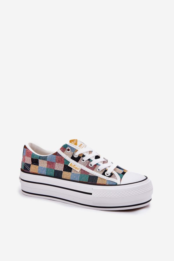 multicolor Platform sneakers model 212731 Step in style