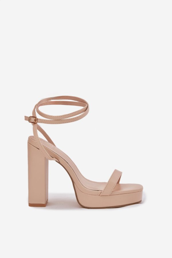 beige Heel sandals model 212820 Step in style