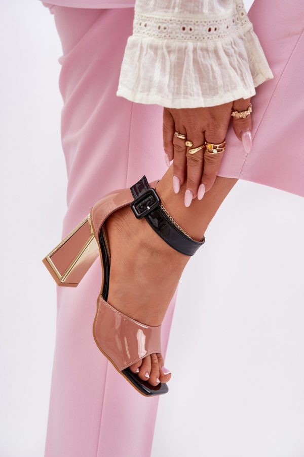 pink Heel sandals model 212824 Step in style