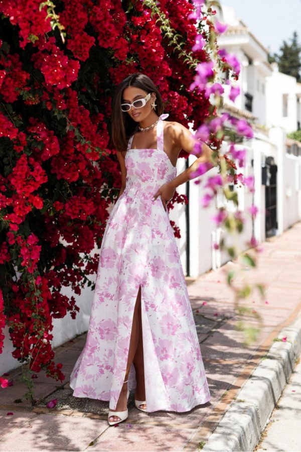 Pink Daydress in Day Dresses with Len and Viscose