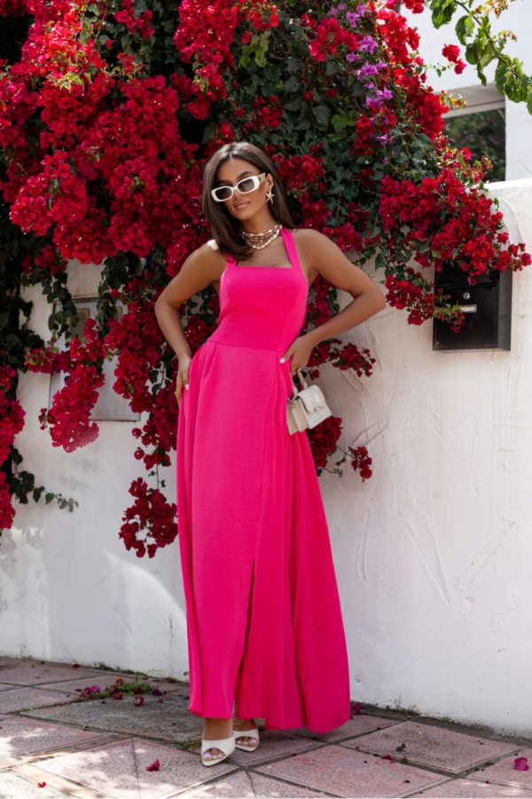 Pink Daydress in Day Dresses with Spandex and Viscose