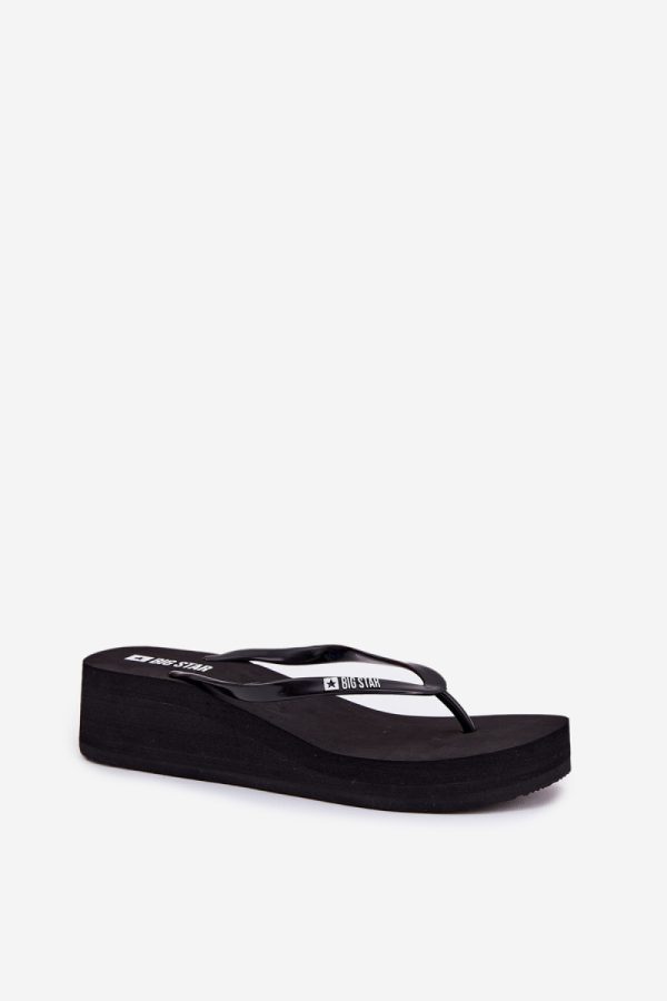 black Japanese flip-flops model 212880 Step in style