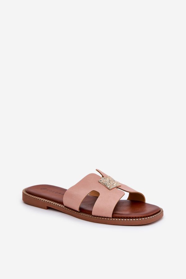 Pink Flip-flops in Sandals & Flip-Flops For Women with Fabric, Footbed and Heel Height