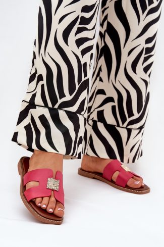 1077570.jpg Pink Flip-flops in Sandals & Flip-Flops For Women with Fabric, Footbed and Heel Height