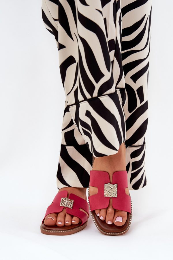 Pink Flip-flops in Sandals & Flip-Flops For Women with Fabric, Footbed and Heel Height