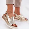 Yellow Buskin in Sandals & Flip-Flops For Women with Fabric, Footbed and Heel Height