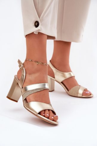 Yellow Heel Sandals in Sandals & Flip-Flops For Women with Fabric, Footbed and Heel Height