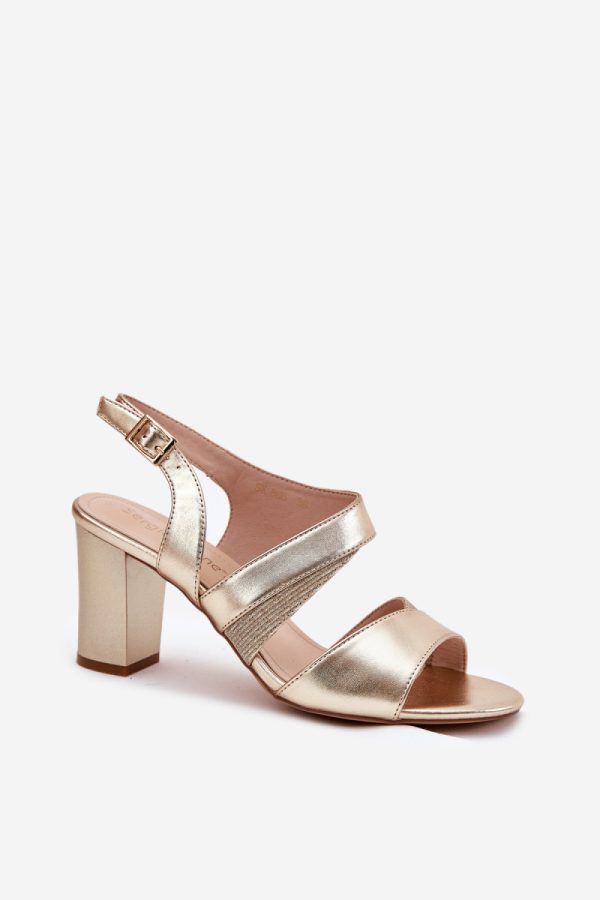 Yellow Heel Sandals in Sandals & Flip-Flops For Women with Fabric, Footbed and Heel Height
