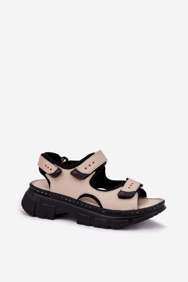 beige Sandals model 212911 Step in style