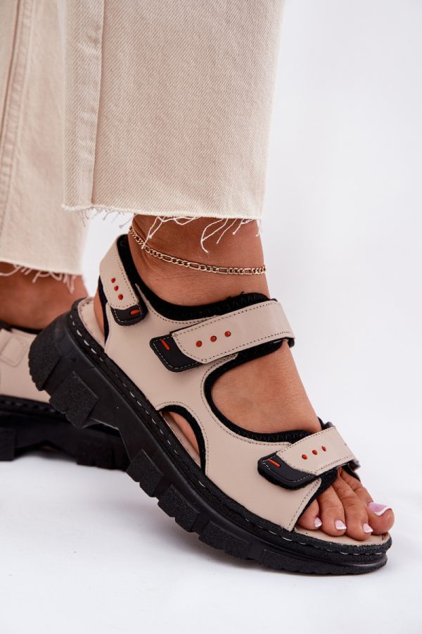 beige Sandals model 212911 Step in style