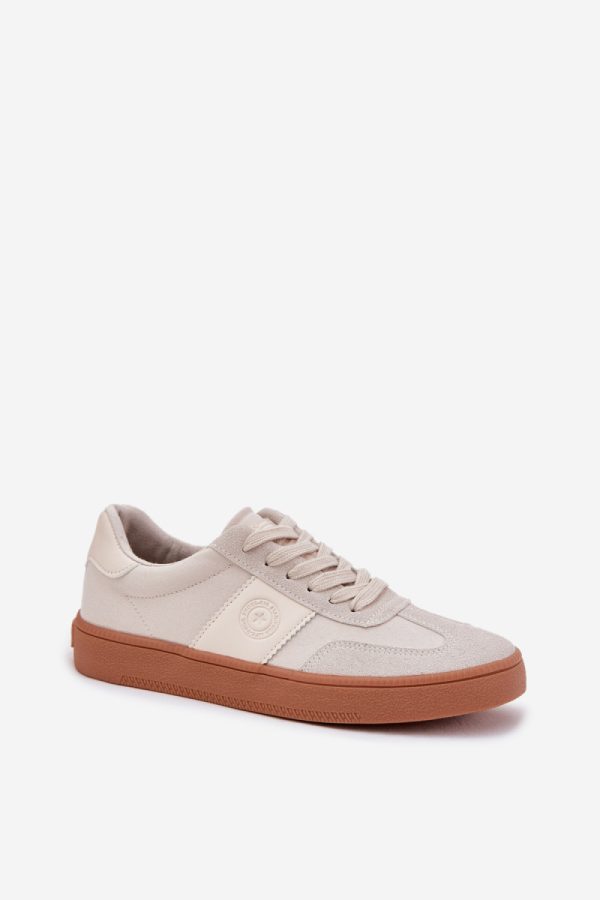 beige Sport Shoes model 212917 Step in style