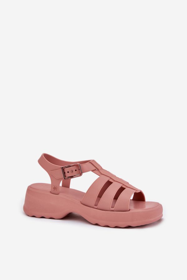 Pink Sandals in Sandals & Flip-Flops For Women with Fabric, Footbed, Heel Height and Platform Height