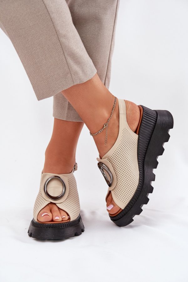 beige Buskin model 213005 Step in style