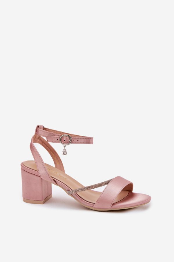 pink Heel sandals model 213010 Step in style
