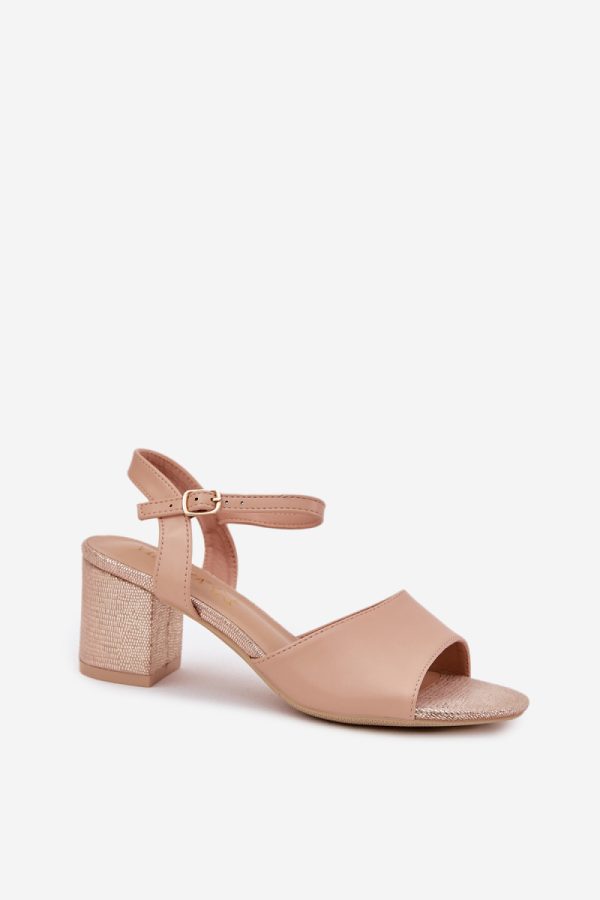 beige Heel sandals model 213011 Step in style