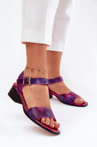 pink Heel sandals model 213022 Step in style