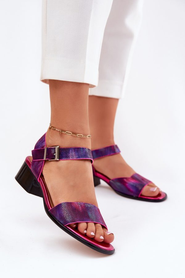 pink Heel sandals model 213022 Step in style