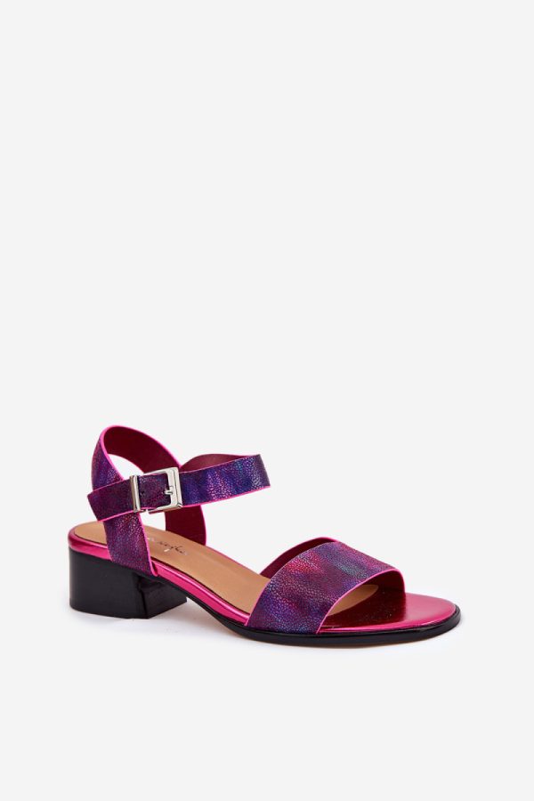 pink Heel sandals model 213022 Step in style