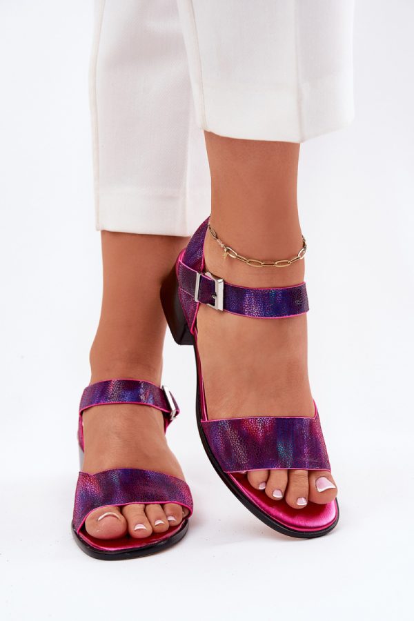pink Heel sandals model 213022 Step in style