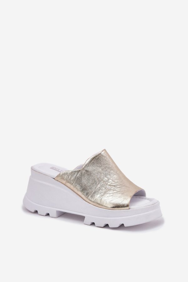 Yellow Buskin in Sandals & Flip-Flops For Women with Fabric, Footbed and Heel Height
