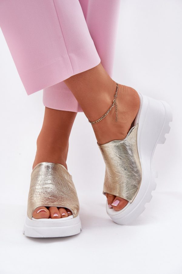Yellow Buskin in Sandals & Flip-Flops For Women with Fabric, Footbed and Heel Height
