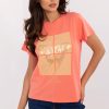 Orange T-shirt in Women`s Tops, T-shirts, Singlets with Cotton and Spandex