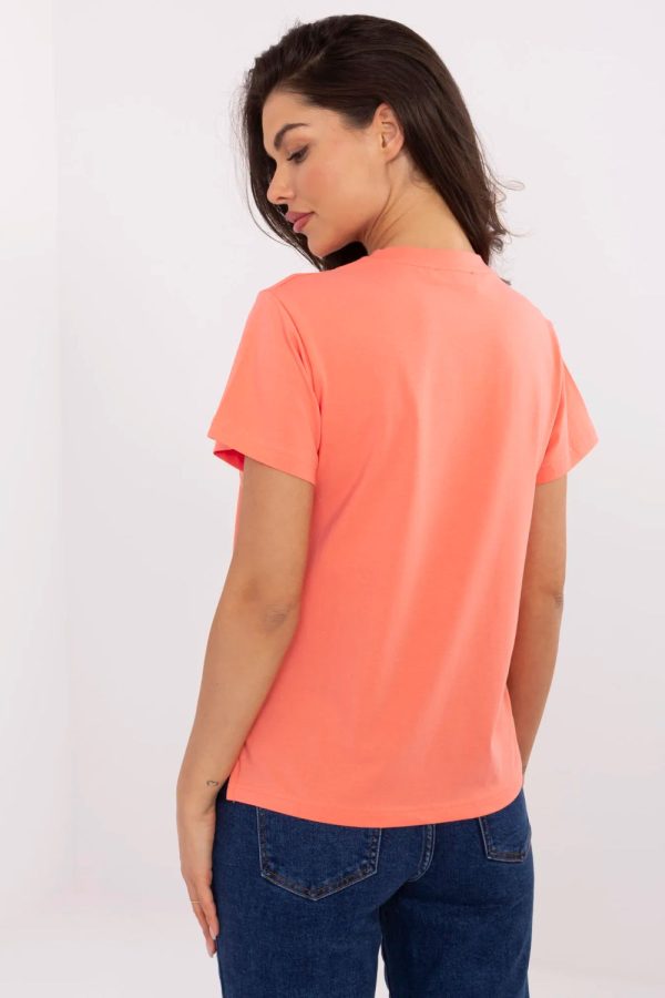 Orange T-shirt in Women`s Tops, T-shirts, Singlets with Cotton and Spandex