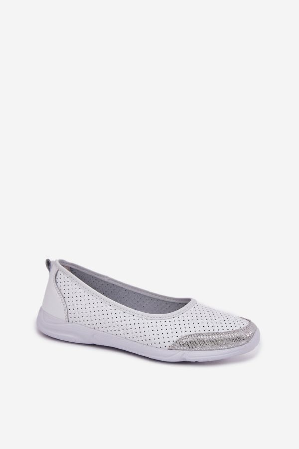 white Ballet flats model 213179 Step in style