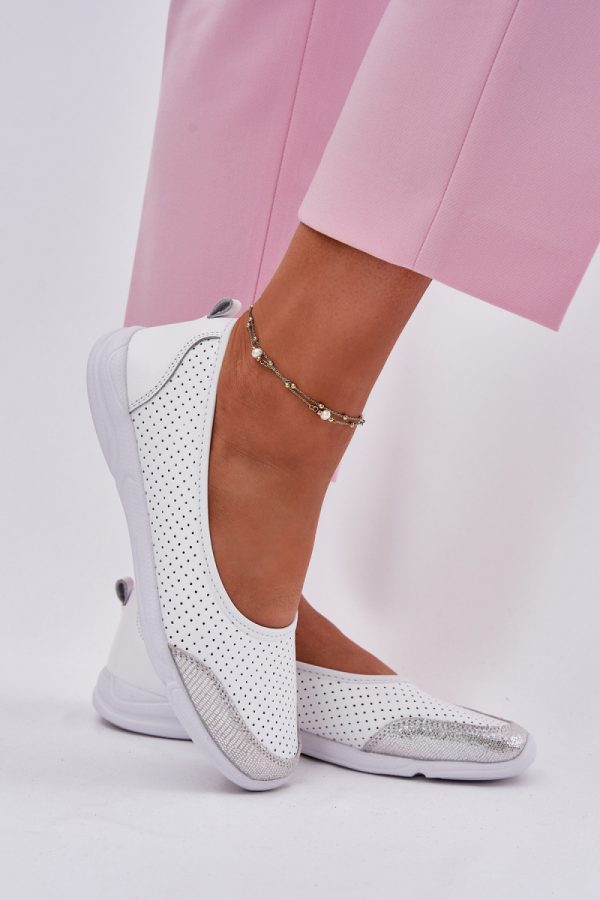 white Ballet flats model 213179 Step in style
