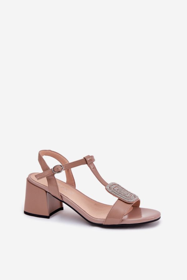 beige Heel sandals model 213184 Step in style