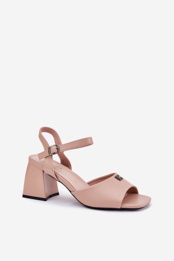 beige Heel sandals model 213185 Step in style