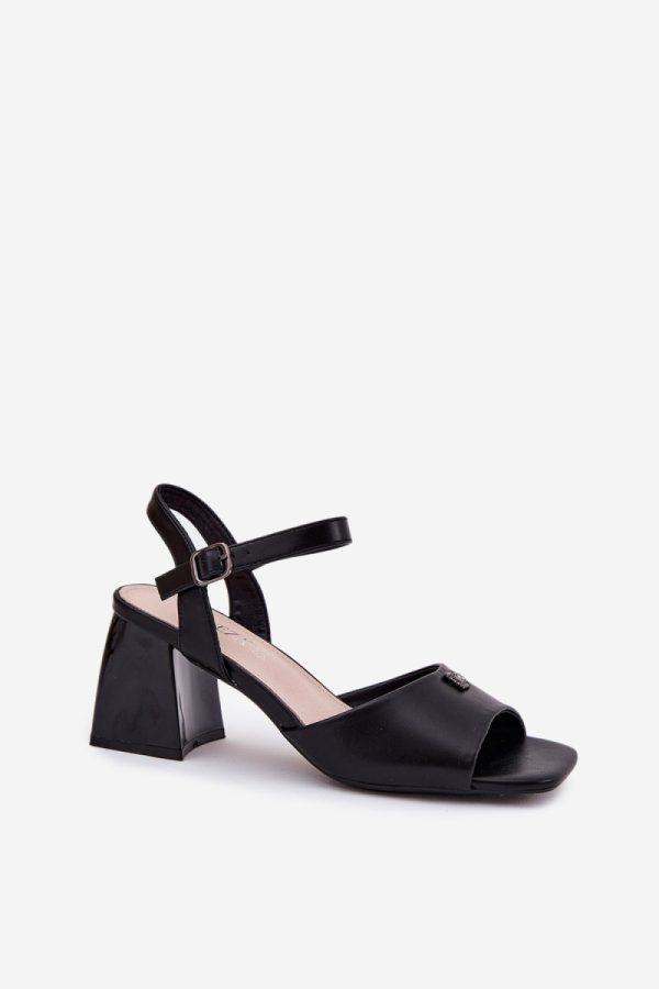 black Heel sandals model 213186 Step in style