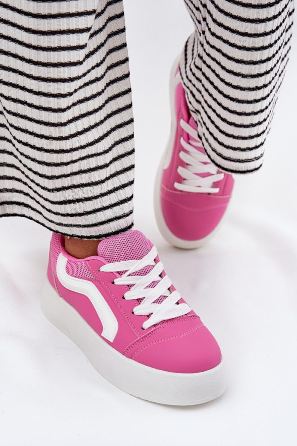 pink Platform sneakers model 213190 Step in style