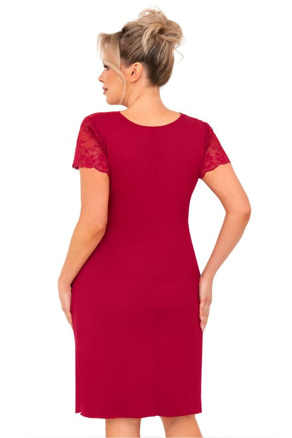 red Plus Size Nightgown model 213327 Donna