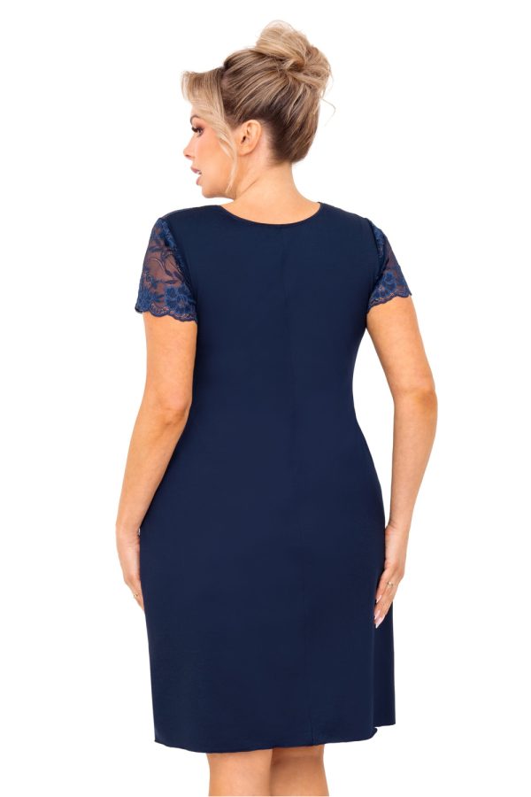 navy blue Plus Size Nightgown model 213328 Donna