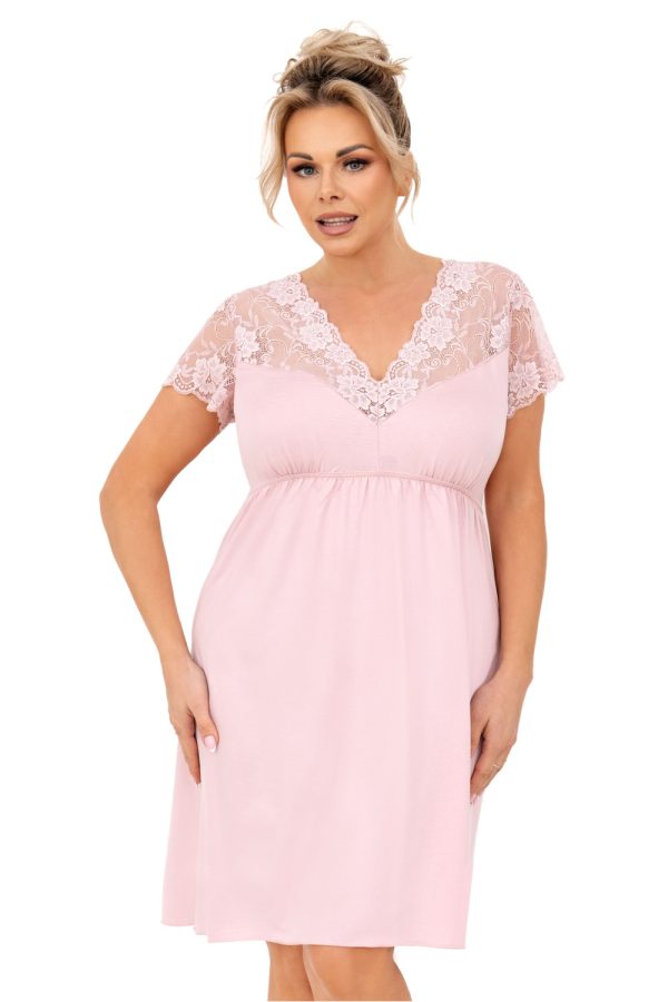 pink Plus Size Nightgown model 213329 Donna