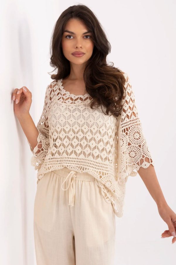 Beige Blouse.