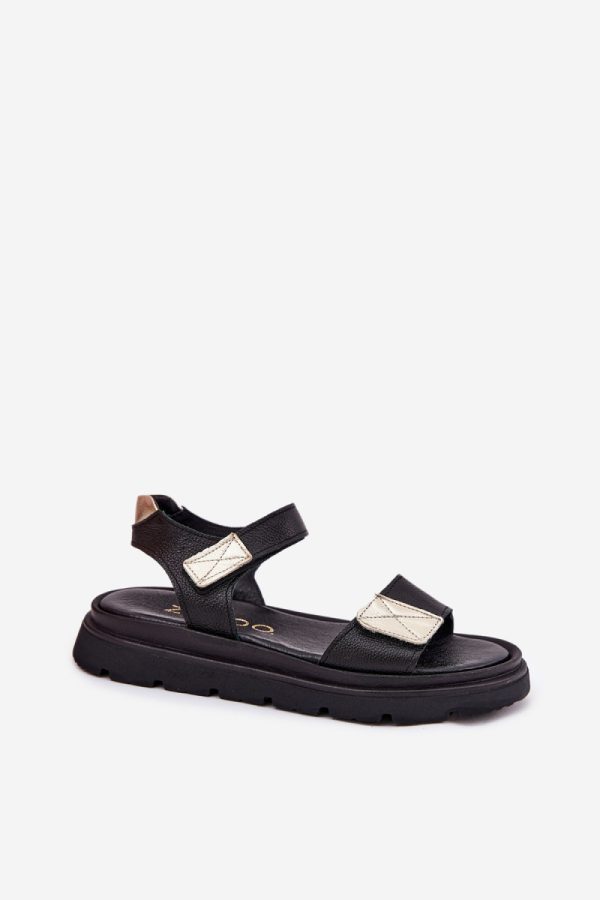 black Platform sandals model 213465 Step in style