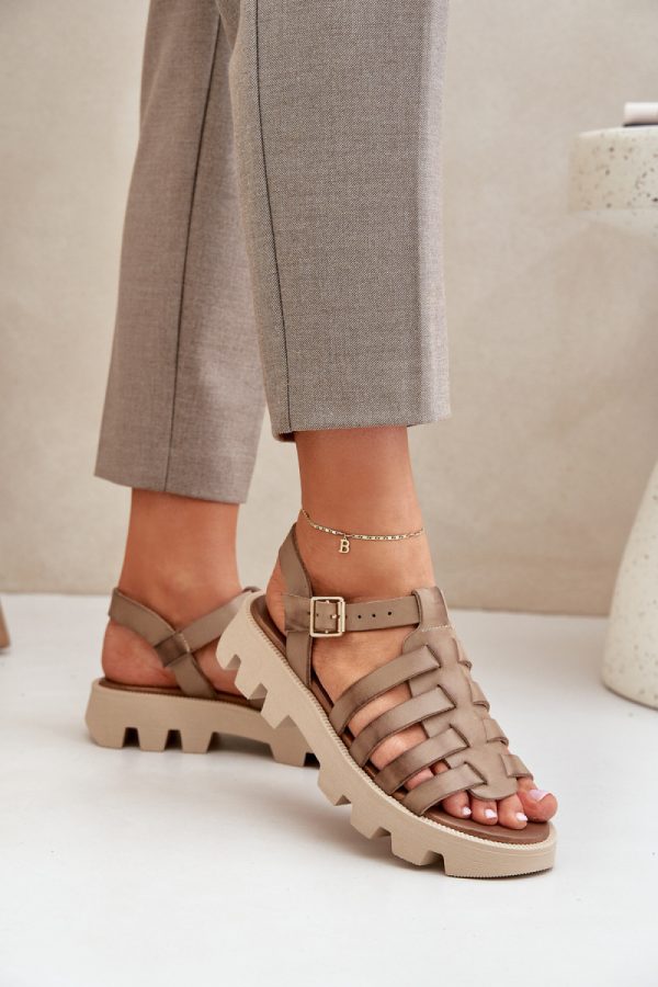beige Sandals model 213470 Step in style