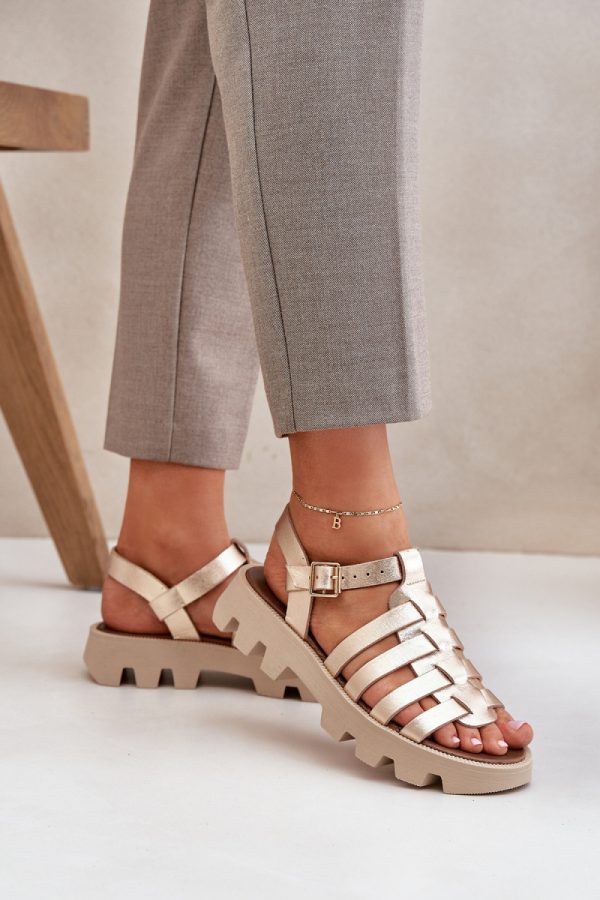 yellow Sandals model 213471 Step in style