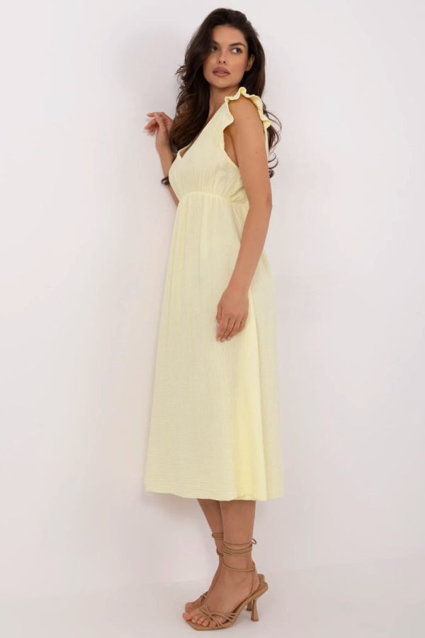Yellow Daydress in Day Dresses with Cotton