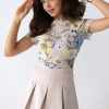 Multicolor Blouse in Women`s Blouses, Tunics with Spandex and Viscose