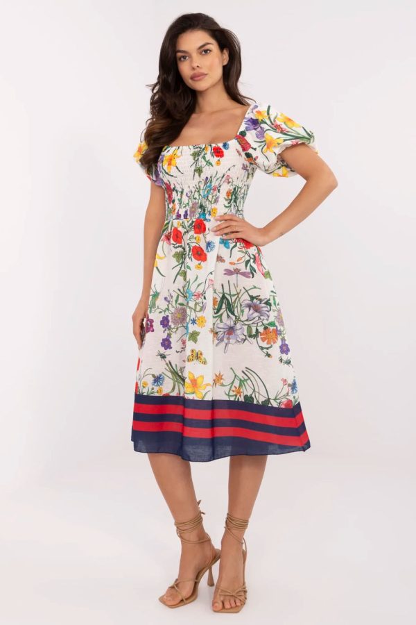Beige Daydress in Day Dresses with Len and Polyester