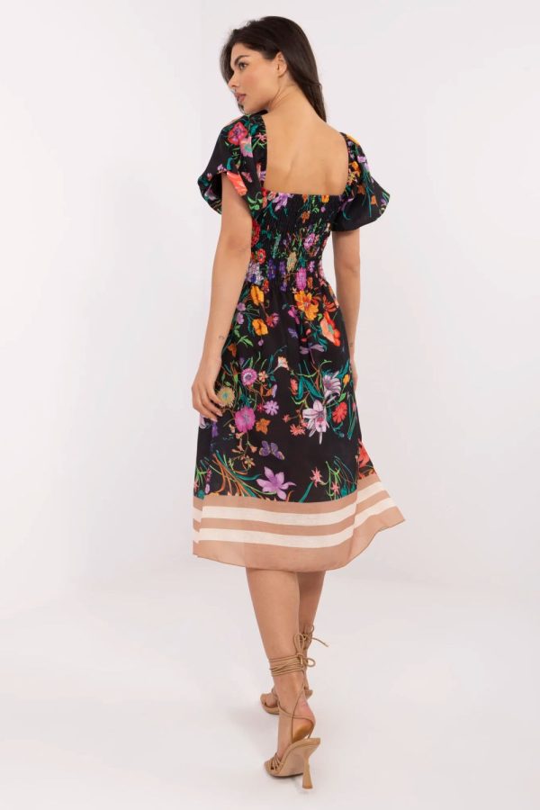 Black Daydress in Day Dresses with Len and Polyester