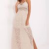 Beige Daydress in Day Dresses with Cotton and Nylon