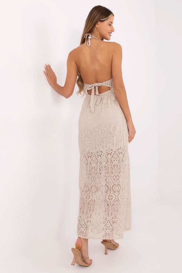 Beige Daydress in Day Dresses with Cotton and Nylon