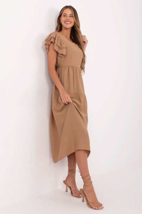 brown Daydress model 213807 Italy Moda