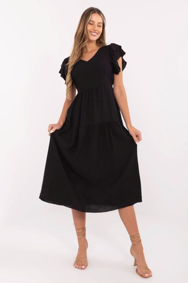 black Daydress model 213809 Italy Moda
