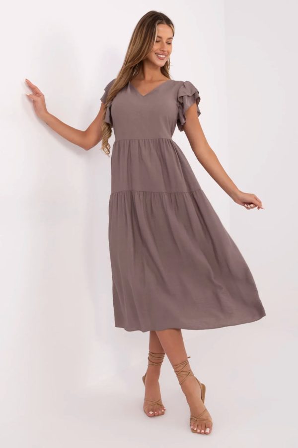 beige Daydress model 213811 Italy Moda